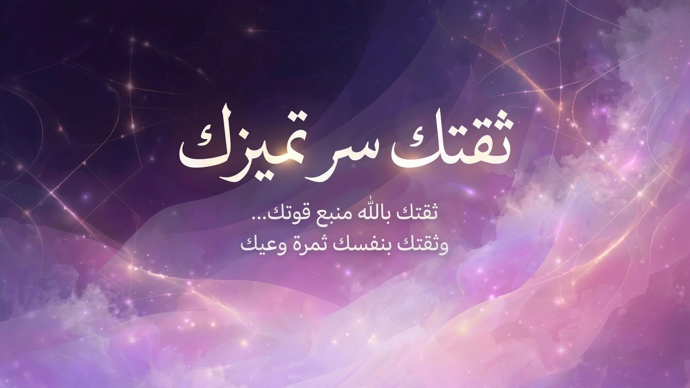 ثقتك سر تميزك